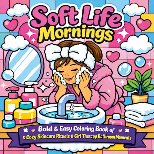 Cozy Girl Coloring Book 