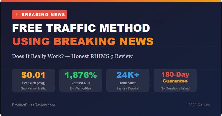 Free Traffic Method Using Breaking News – Does It Really Work? (RHIMS 9 Review)