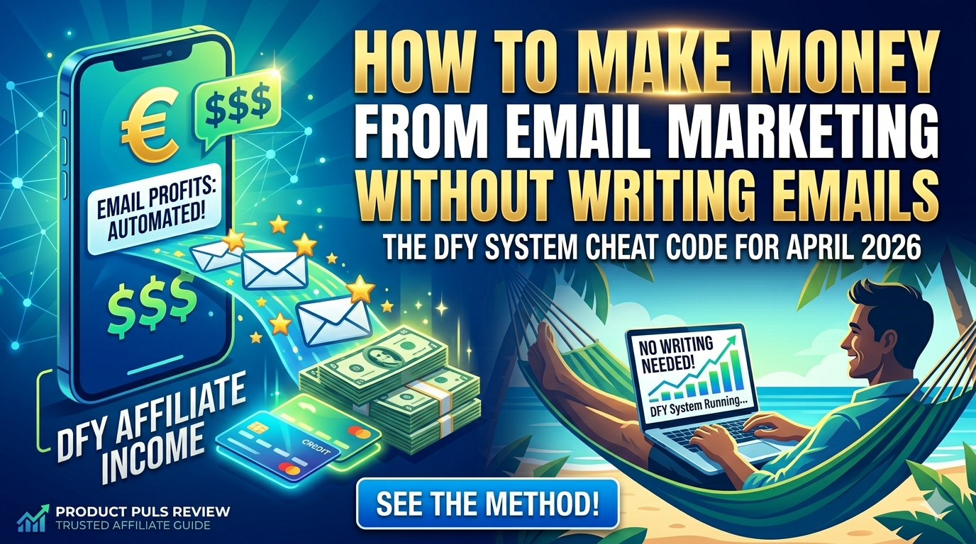 “Make money with email marketing without writing emails using a done-for-you affiliate system generating automated email profits and buyer leads”