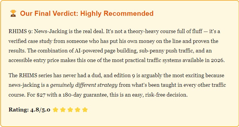 Free Traffic Method Using Breaking News – Does It Really Work? (RHIMS 9 Review)
